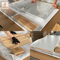 Proyek Kabinet Wastafel Dapur Kamar Mandi Model Standar Amerika VAN24 Warna Abu-abu Kayu Solid MDF Plywood Pintu Shaker