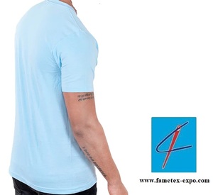 T-shirt pour homme à manches courtes en coton 100% multicolore, 180 grammes, Bangladesh, écologique, séchage rapide, confortable, orienté vers l'exportation - Product Image 6
