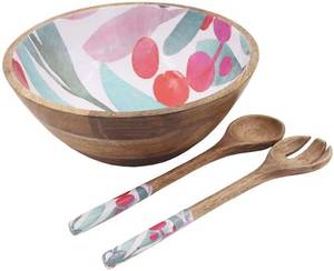 Ensaladera de Madera Ecológica de Diseño Minimalista con Dos Cucharas de Madera Lavables para Uso en la Cocina y Regalos - Product Image 6