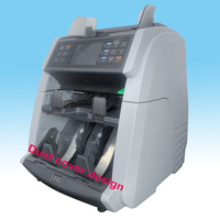 Printer Sorter mata uang kecepatan tinggi kualitas Bank pengenalan mata uang otomatis x-jenis nilai campur yang terhubung dengan Printer