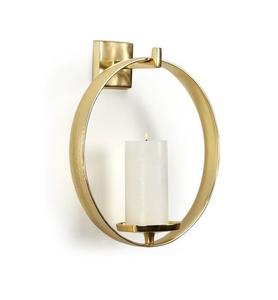 Handmade Aluminum Metal <b>Candle</b> <b>Sconce</b> with Glass Votive - Product Image 4