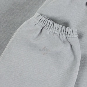 Pantalon de survêtement pour homme en molleton délavé à l'acide, style vintage personnalisé, en tissu éponge français, écologique, respirant, broderie, streetwear décontracté - Product Image 3