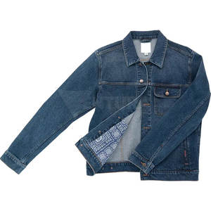 Abrigo informal de invierno OEM para hombre, chaqueta vaquera de gran tamaño con cuello levantado y tela de lona abotonada, nueva condición, chaqueta vaquera de otoño - Product Image 6