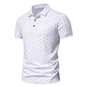 Men's Printed Polo <b>Shirt</b> Slim Fit Casual Short Sleeve Summer Wear Soft Cotton Golf Style <b>Collared</b> polo <b>t</b>-<b>shirt</b> - Product Image 4
