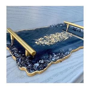 Plateau rectangulaire classique en résine pour servir à la maison, hôtel ou restaurant, prix d'usine en Inde écologique - Product Image 4