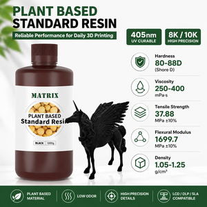 เรซิ่นสำหรับเครื่องพิมพ์ 3 มิติ แบบ Plant Based 405nm UV Curing กลิ่นน้อย สำหรับเครื่องพิมพ์ LCD DLP SLA และงานต้นแบบ - Product Image 4
