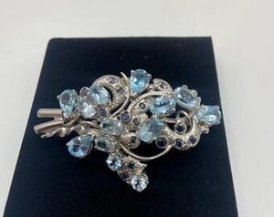 เข็มกลัด+จี้เงินแท้ดีไซน์เนอร์ทำมือ 2-in-1 ประดับด้วยเทอร์ควอยซ์เซอร์คอน สไตล์โบฮีเมียนสุดหรู เหมาะสำหรับทุกเพศทุกวัย ของขวัญวันครบรอบ - Product Image 3