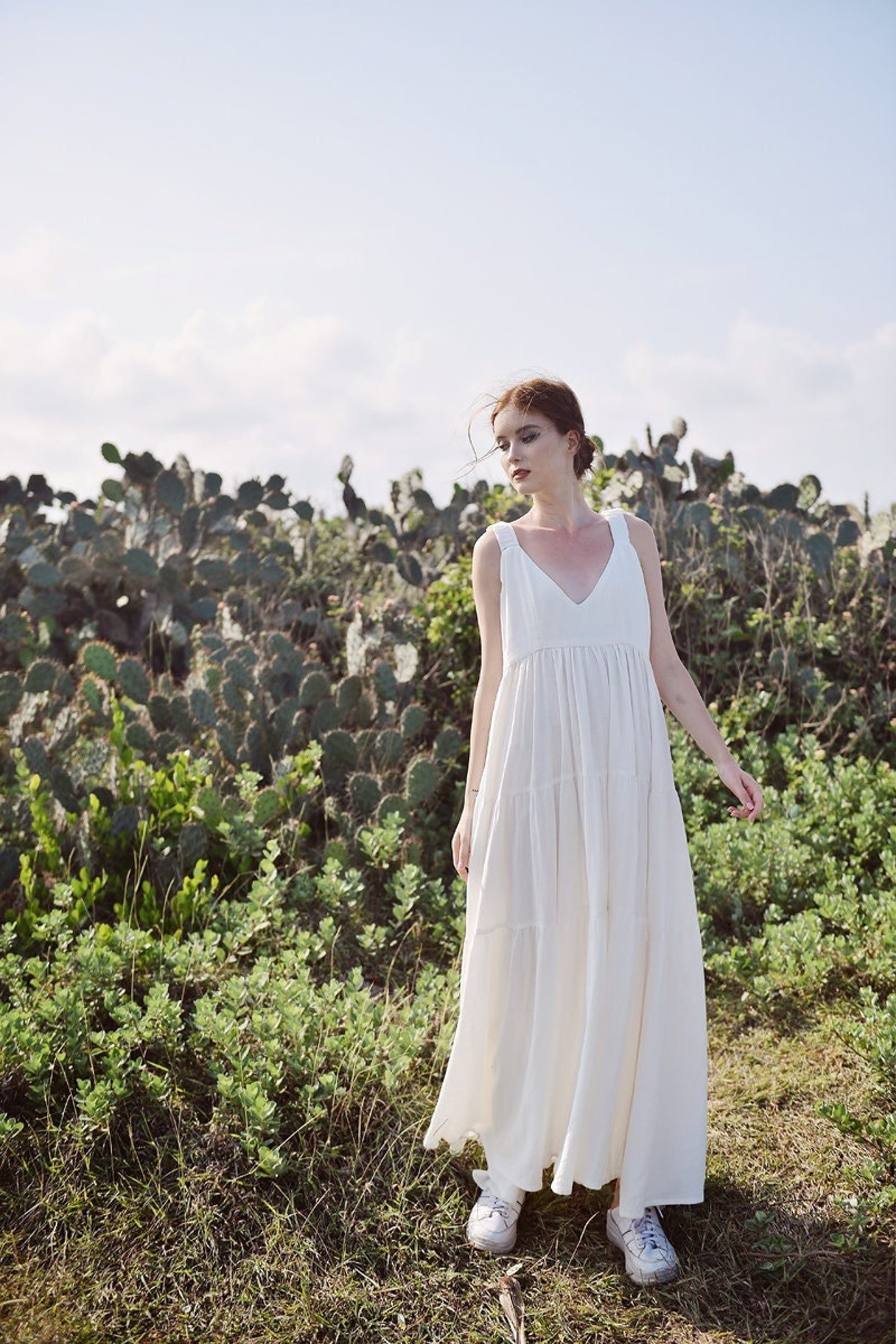 beaded maxi dress with sleeves Jessica Bara Soleil Long Sleeve Crystal Beaded Maxi Dress