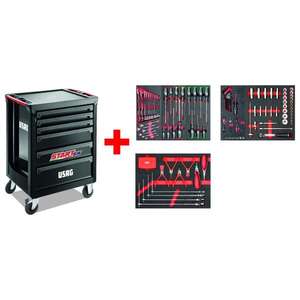 Gabinete de Herramientas Usag Start Roller con Surtido Automotriz 495 MAA 155 Piezas - Product Image 1