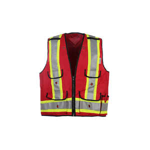 Durable High Visibility Reflective Safety Vest for Construction Sites Comfortable Fit <b>Adjustable</b> <b>Straps</b> Polyester Material - Product Image 4