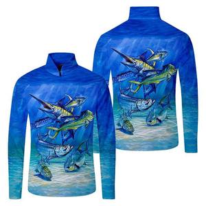 Camiseta de Pesca Personalizada de Secado Rápido con Protección Solar UPF 50 y Cierre, Sublimación de Bajo Pedido Mínimo - Product Image 1