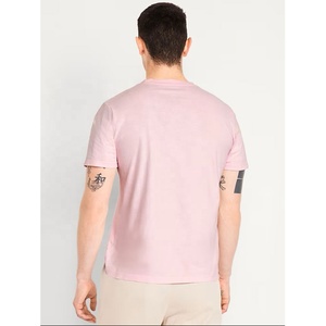 Camiseta Básica de Algodón para Hombre, Cuello Redondo, Manga Corta, Opciones de Color, Talla y Ajuste Personalizados, Impresión Gráfica Personalizada, Fabricante OEM - Product Image 4