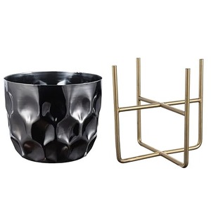 Jardinières en métal de haute qualité rehaussent votre espace avec des designs tendance jardinières suspendues pour balcon salon - Product Image 1