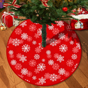 Falda para árbol de Navidad con un bonito diseño, suave y redonda, para cubrir la base del árbol de Navidad, decoración festiva para el hogar en interiores. - Product Image 5