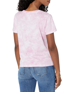 Camiseta de Manga Corta para Mujer, Tejida, con Estampado Digital Transpirable y Ecológico, Diseño Tie-Dye Sólido, 100% Algodón, Estilo Casual - Product Image 5