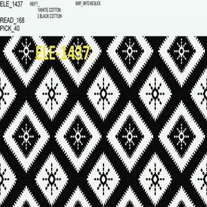 Tela de sofá Jacquard Poly Cotton Patrón de tejido transpirable pesado en blanco y negro para tapicería - Product Image 1