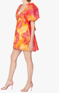 Vestido corto naranja de diseño único más vendido con tamaño personalizado disponible a granel desde la India - Product Image 3