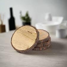Wood Slices for Crafts Unfinished Wood Rounds Natural Thicken Slab with Bark for Coasters <b>Placemats</b> <b>Wooden</b> Christmas Ornaments - Product Image 2