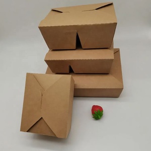 علبة طعام ورقية قابلة للتخصيص ومانعة للتسرب للوجبات الجاهزة مع نافذة، حاوية طعام قابلة للاستخدام في الميكروويف - Product Image 4