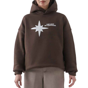 Sudadera con Capucha Extra Grande para Mujer, Sudadera de Forro Polar a Rayas con Mangas Largas y Logotipo Frontal para Invierno - Product Image 2