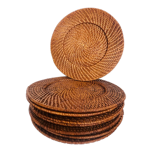 Napperon de table en osier rond en rotin de haute qualité tissé à la main pour manger, fabrication de décoration au Vietnam - Product Image 3