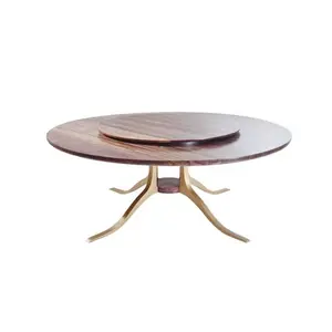 Home Dining Room Furniture Decorative Center Table Rounded Shape Table Top Quality Hand Curving Coffee Table