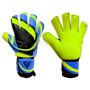 Gants de gardien de but professionnels en latex allemand de haute qualité, antidérapants, avec sangle de poignet réglable, design respirant, fermeture à boucle et crochet. - Product Image 6