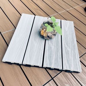Prix de gros d'usine, revêtement de <span class=keywords><strong>sol</strong></span> extérieur en WPC co-extrudé, adapté aux sols extérieurs, aux balcons et aux jardins - Product Image 5