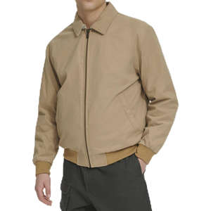 Chaqueta Bomber para Hombre, Cuello Alto, Primavera, Casual, Tela Gruesa de Lona, Chaqueta Acolchada Personalizada, Chaqueta Bomber Impermeable, Venta al Por Mayor, MOQ Bajo - Product Image 1