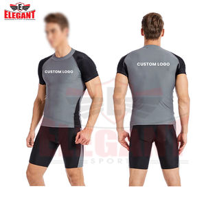 Personalizado respetuoso del medio ambiente ligero 2025 mejor calidad MMA Tops Running cuello redondo manga corta Rash Guards para hombres - Product Image 5