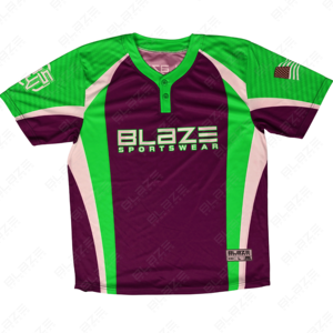 Jerseys de béisbol personalizado sarga cosida logotipo bordado nombre del equipo béisbol ropa deportiva botón béisbol Jersey hombres camisetas - Product Image 1