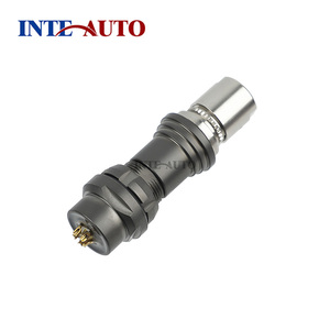 U-Serie Push-Pull Selbstverriegelnder Lötanschluss <span class=keywords><strong>FUA</strong></span> Gerader Stecker PHA Freier Anschluss EMC-Abschirmung 00U 0U IP68 Steckverbinder Schwarz Chrom - Product Image 4