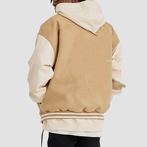 Vestes universitaire de haute qualité personnalisées Letterman broderie Logo manches en cuir saison d'hiver fabricant vestes pour hommes - Product Image 2