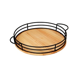 Bandeja de madera para servir con asa para uso en hoteles y cafeterías en casa, comida deliciosa, nuevo estilo, forma personalizada - Product Image 6