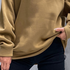 Top Qualité Hommes Femmes Hoodies Broderie Logo Personnalisé Coton Polaire Tissu - Product Image 5