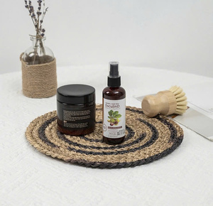 Unique Eco-friendly Classic Style <b>Seagrass</b> <b>Placemat</b> Handmade Table Pad for Kitchen Wedding Decor Made Bamboo Woven Straw Mat - Product Image 2