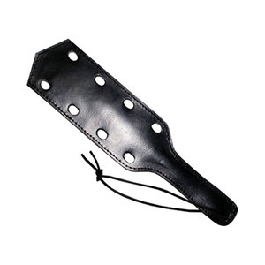 HMB-603C cuir noir Paddle Whips BDSM fessée Bullwhip Paddles Bondage Gear - Product Image 6