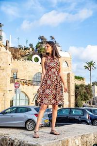 ชุดเดรสมิดิพิมพ์ลายดอกไม้สำหรับผู้หญิงทำด้วยมือผ้าฝ้ายอินเดียใส่สบายสำหรับการเดินทางไปงานแต่งงานของขวัญเจ้าสาว - Product Image 2