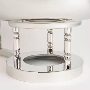 Luxueux chauffe-plat en métal vente en gros Design moderne plat de service de nourriture pour mariage et tous les événements plat de serveur de nourriture - Product Image 5