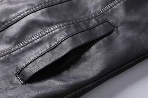 Chaquetas de hombre de gran tamaño sueltas de invierno 2024 chaquetas de cuero grueso de cuero para hombres - Product Image 2