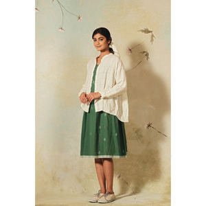 Camisa Holgada de Algodón y Seda para Mujer, Talla XL, con Estampado a Cuadros y Cuello Alto, Estilo Casual para Primavera y Otoño, Marca AHANA - Product Image 1