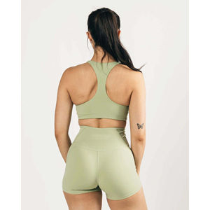 Nouveau Style col haut Fit dos nageur reliure moins ourlet femmes soutien-gorge de sport respirant Matcher 78% Nylon 22% élasthanne - Product Image 2