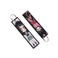 Souvenir Périphériques Marchandise Pas Cher Personnalisé Broderie Tag Anime Brodé Porte-clés