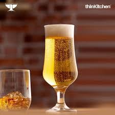 Poignées géantes en verre à bière de luxe traditionnel de 500ml Design classique clair Respectueux de l'environnement Passe au lave-vaisselle et au congélateur pour une utilisation en fête - Product Image 2