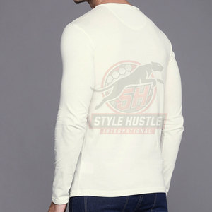 Camisetas de Manga Larga para Hombre de Color Sólido a Bajo Precio, Camisetas de Manga Larga para Hombre al por Mayor, Camisetas de Manga Larga para Hombre Recién Llegadas - Product Image 2