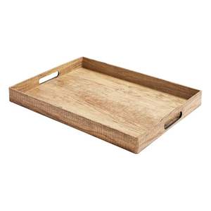 Acacia Wood Tray with <b>Legs</b> Rectangular Decorative Serving Tray for Kitchen and <b>Dining</b> <b>Table</b> Storage - Product Image 6