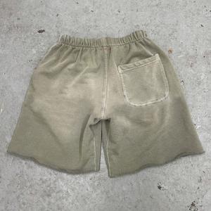 Sweat à capuche en polaire délavé à l'acide pour hommes et survêtement court délavé au soleil Ensemble deux pièces surdimensionné avec fonction anti-rétrécissement - Product Image 3