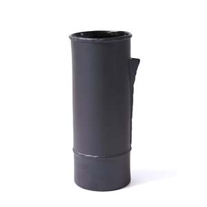 Vase en céramique noire Licia 18x16x41 cm Vase en porcelaine - Product Image 1
