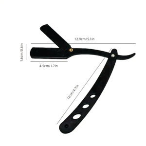 Men's Shaving Barber Tools Hair Razor Folding Shaving <b>Knife</b> Stainless Steel Straight Razor <b>Holder</b> - Product Image 6