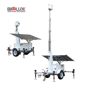 Caméras intelligentes contrôlées par application, petite remorque, tour de vidéosurveillance solaire mobile HiSITE pour la surveillance à distance - Product Image 1